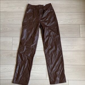 BROWN LEATHER PANTS